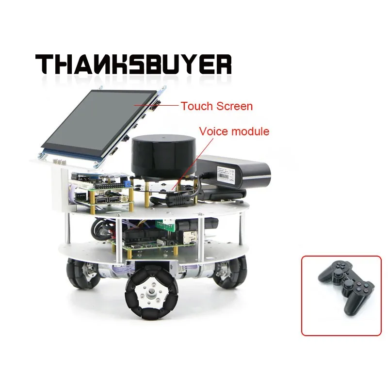 Ackerman/Differential Omni  Mecanum Wheel  ROS Car Robot Car Assembled w/ Depth Camera Voice Module N10 Lidar LubanCat 1S