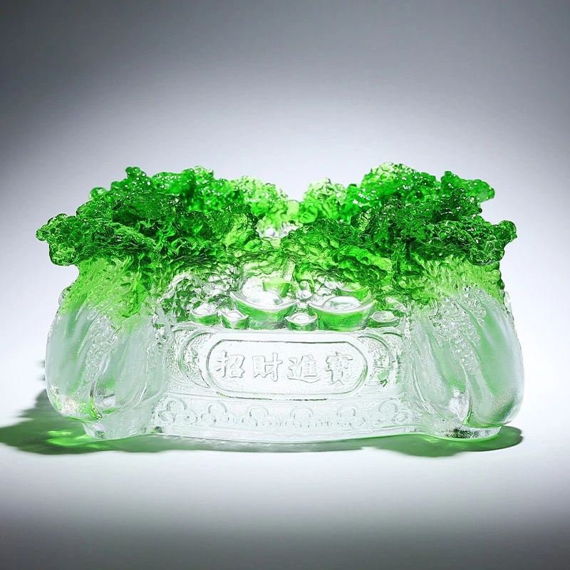 Chinese cabbage attracts wealth cornucopia living room home glazed handicrafts home accessories