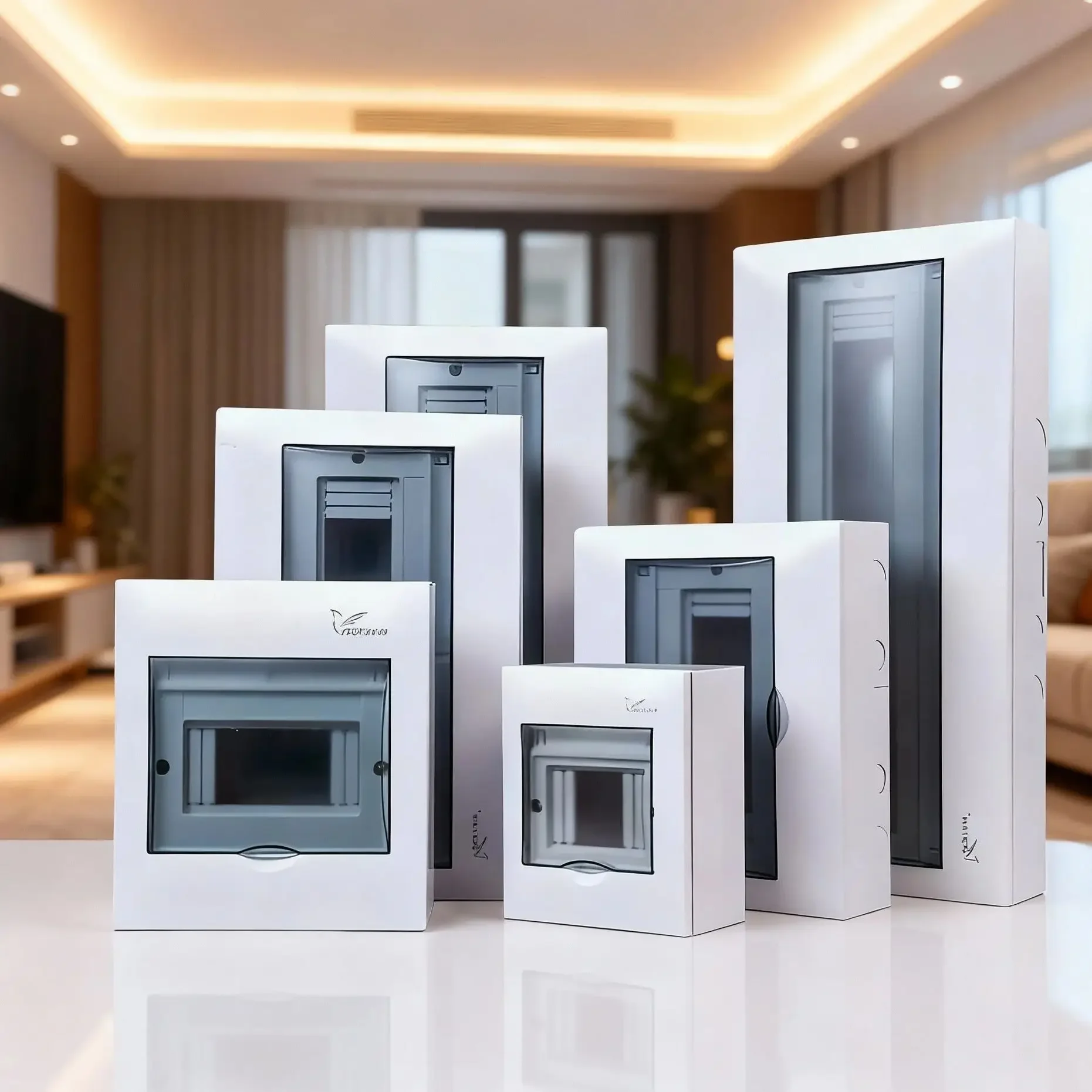 DONGYI Steel Home Electrical Adjustable HT Series Distribution Box Stainless Steel Box Indoor Dust-proof Distribution Box 4-6Way