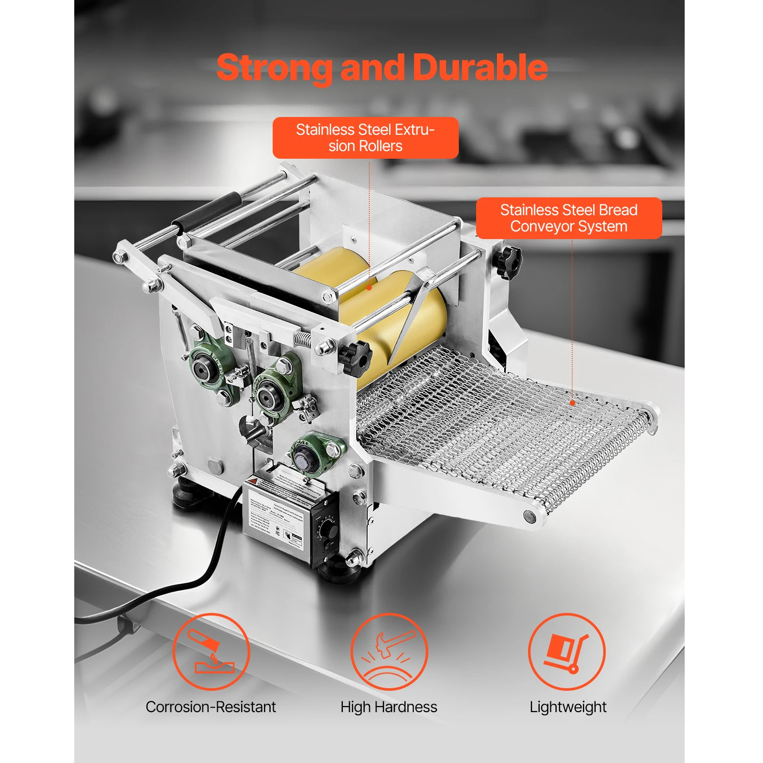 Mesin Pembuat Tortilla Listrik SucceBuy Otomatis dengan Lapisan Anti Lengket Mesin Chapatti Listrik