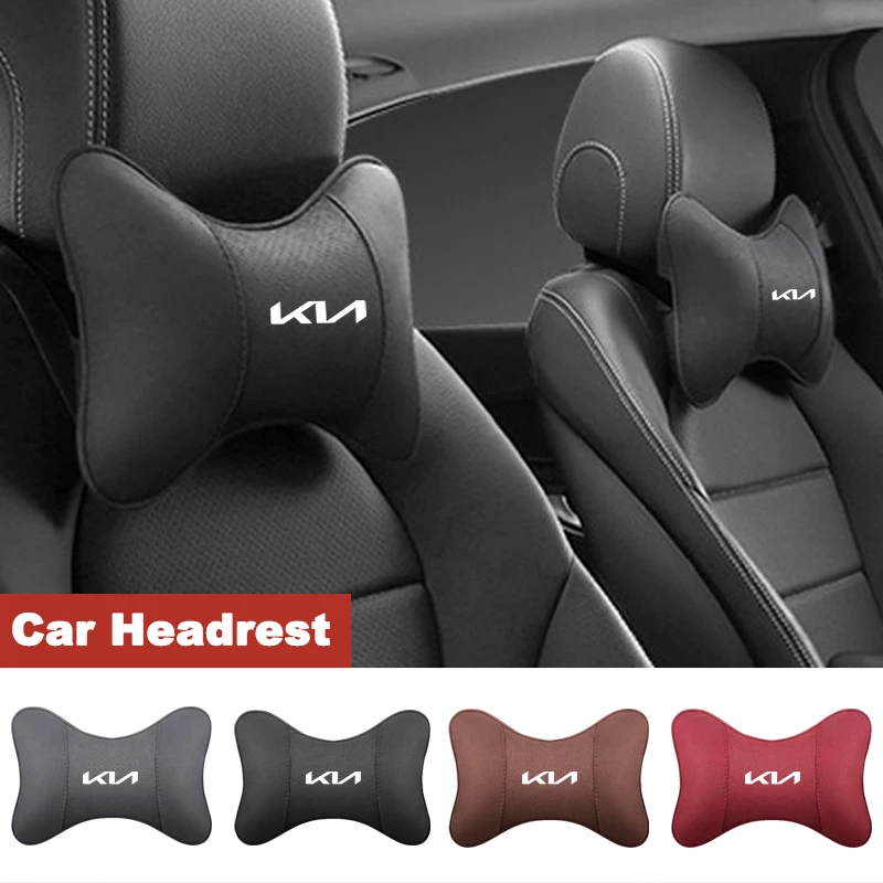 2Pc Car Seat Neck Pillow Auto Headrest Rest Cushion Support for Kia Ceed Sportage Picanto Cerato Seltos Soul Rio 3 4 5 2021 2020