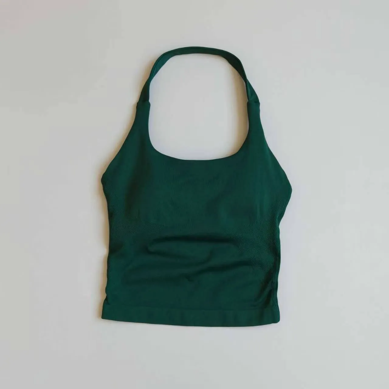 Nahtloser Neckholder-Sport-BH mit schönem Rückendesign, Push-up, stoßfest, schnelltrocknend, atmungsaktiv, schlank geschnittenes Yoga-Oberteil für den Außenbereich. – Detail 14