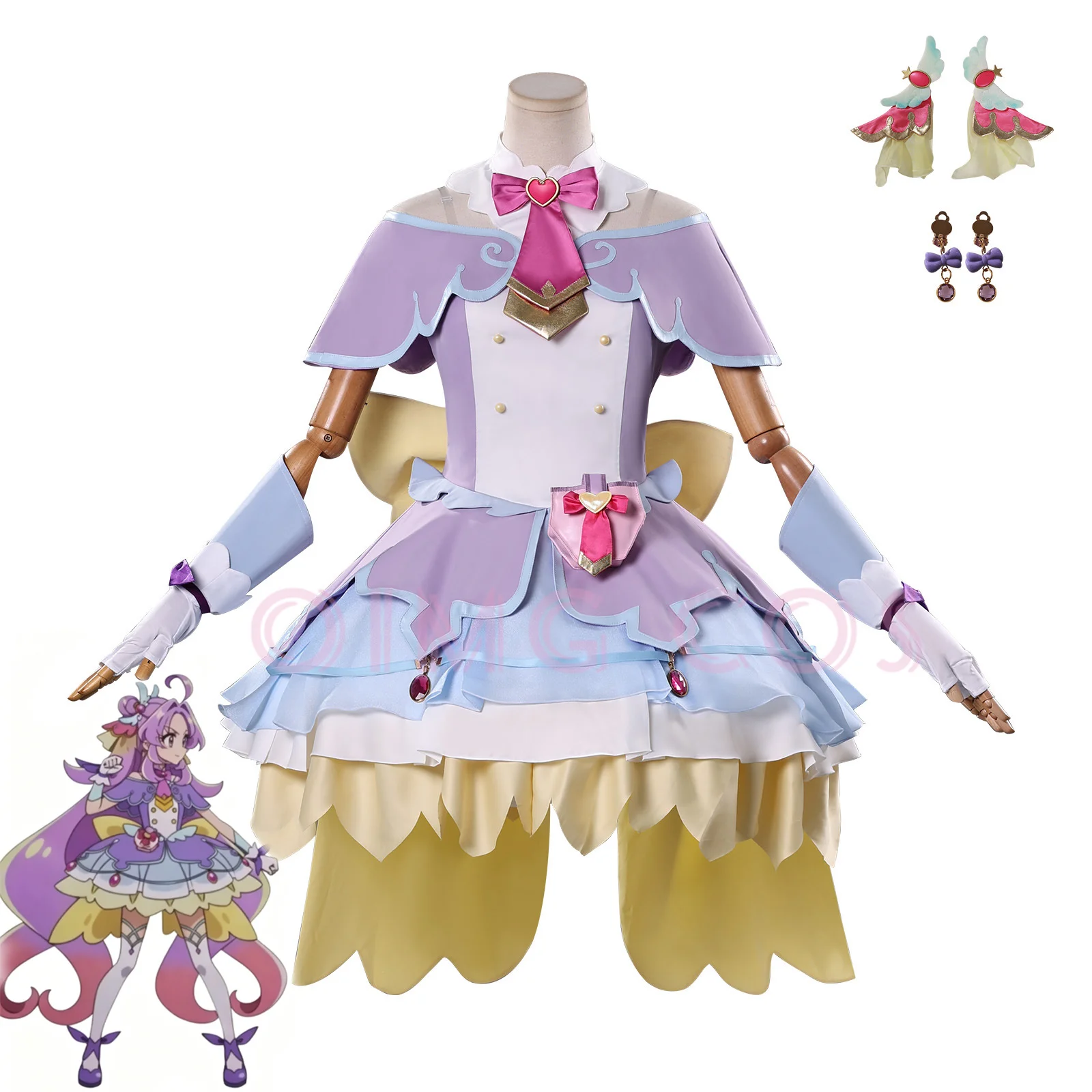 Disfraz de Cosplay de Akechi Anna Cure Answer, Uniforme de Carnaval, Disfraces de Anime para Halloween, Disfraces de Juego para Mujer
