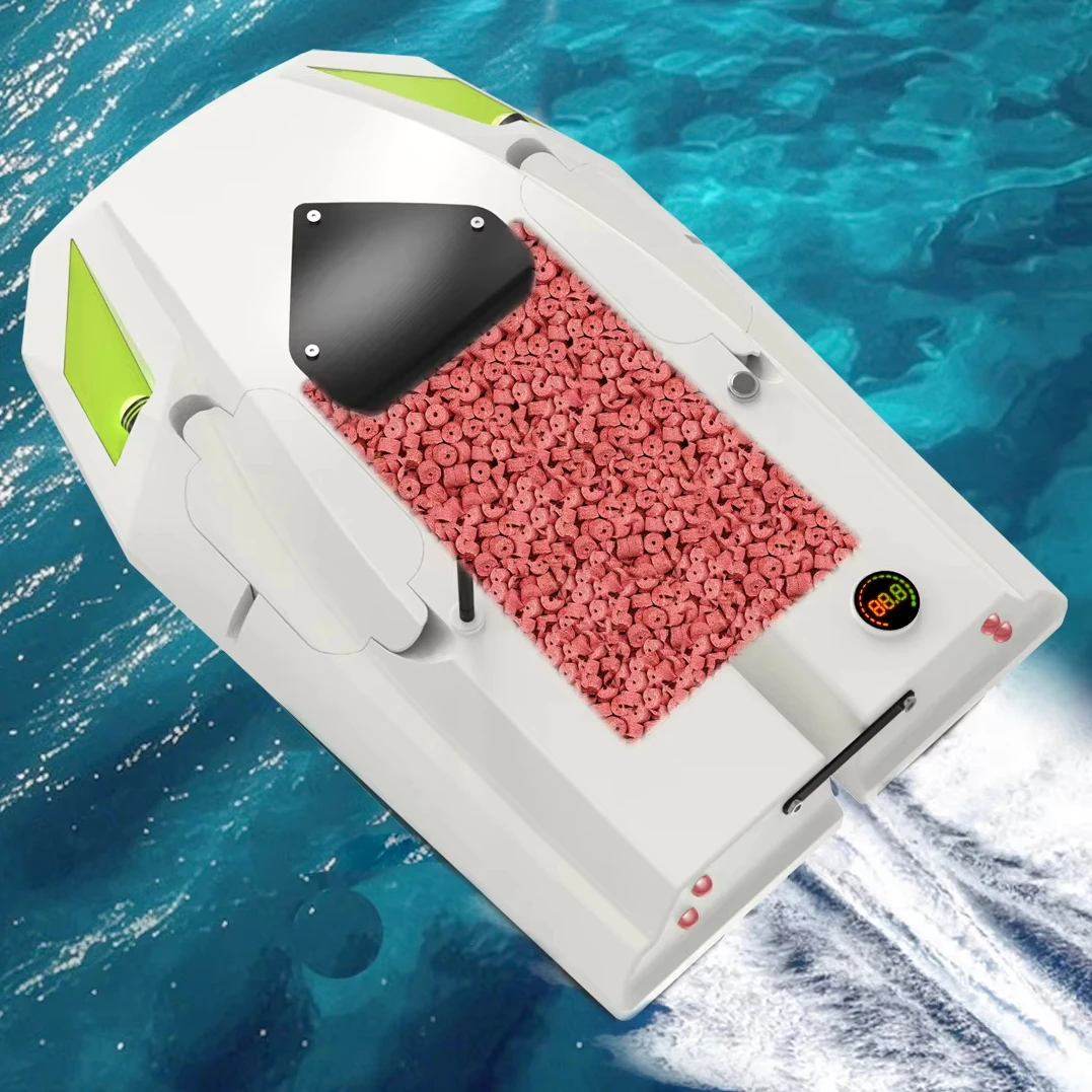 Single Compartment One-Hand Remote Control Fishing Bait Boat Accurate Positioning Version Bait Container