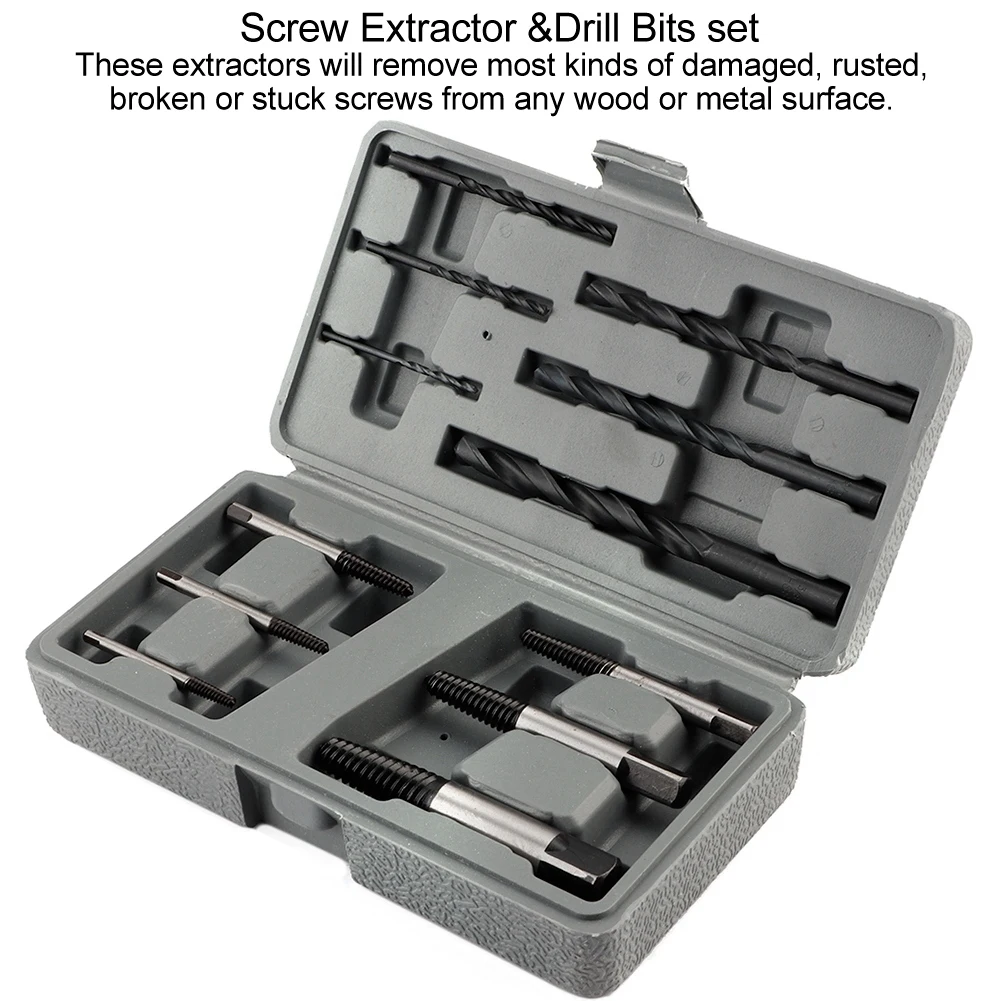 

Screw Extractor Drill Bit Easy Out Screw Extractor Drill Bits Set Broken Removing Fastener Tools