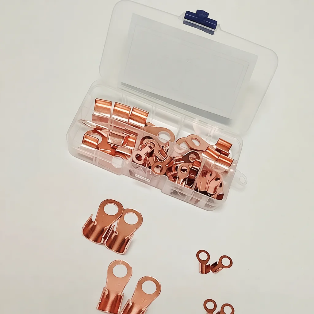 OT Copper Cable Lugs Open Type Terminal Electrical Connection Component Industrial Battery Wiring Power Hardware