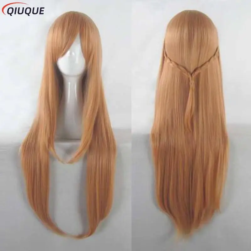 Anime Sword Art Online SAO Yuuki Asuna Cosplay Costume Wig Women School Uniform Full Set with Shirt