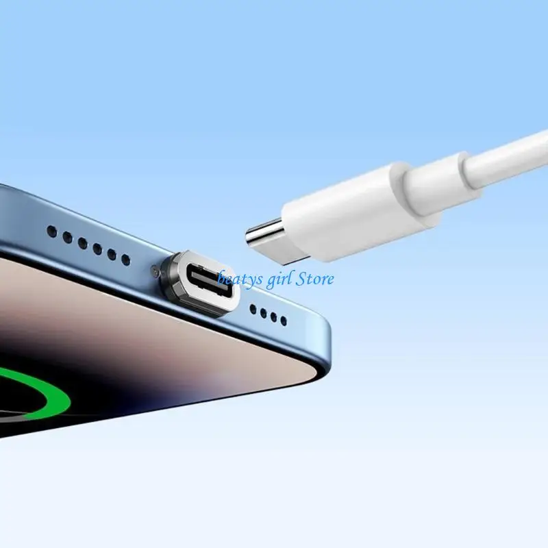 C7AB Anti-Lost Type C Dust Cover Charging Adapter 240W Power Supports Sound Video
