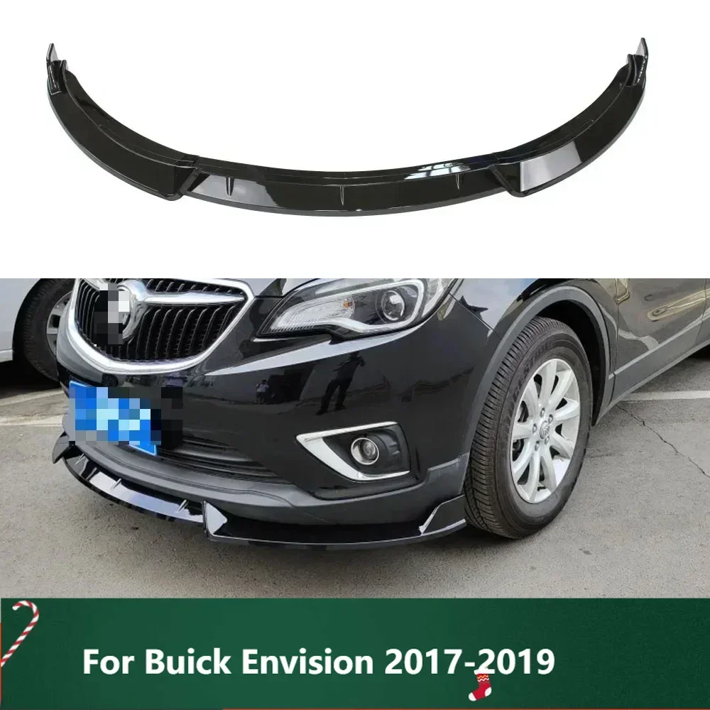 

New！Front Bumper Chin Bodykit Lip Modification On Bumper Spoiler Chin Bright Black For Buick Envision 2017-2019 Years Car