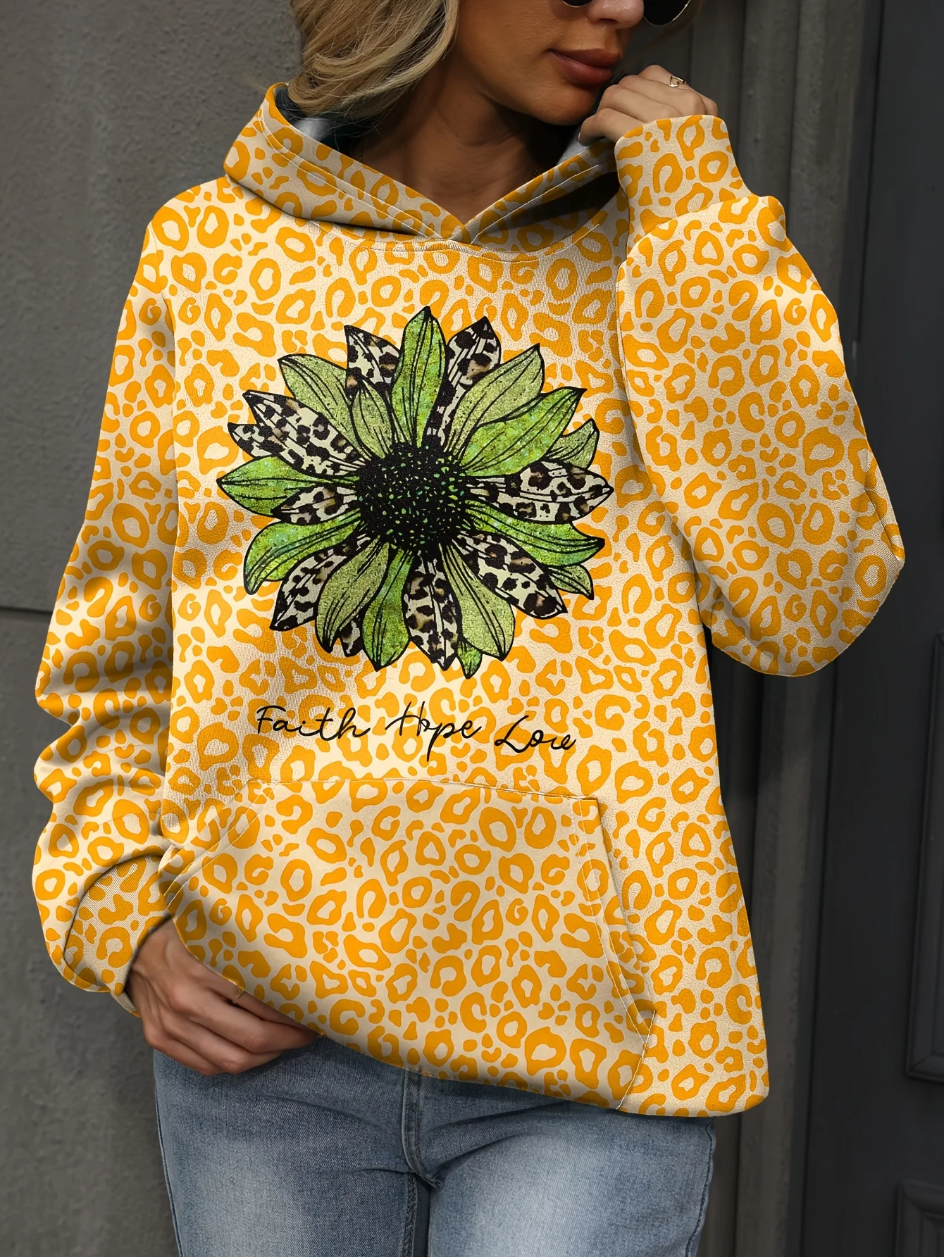 Fashion Autumn Leopard Flower 3D Print Hoodies Men Women Casual Sweatshirts Oversized Hoodie Pullovers Tracksuit Clothing