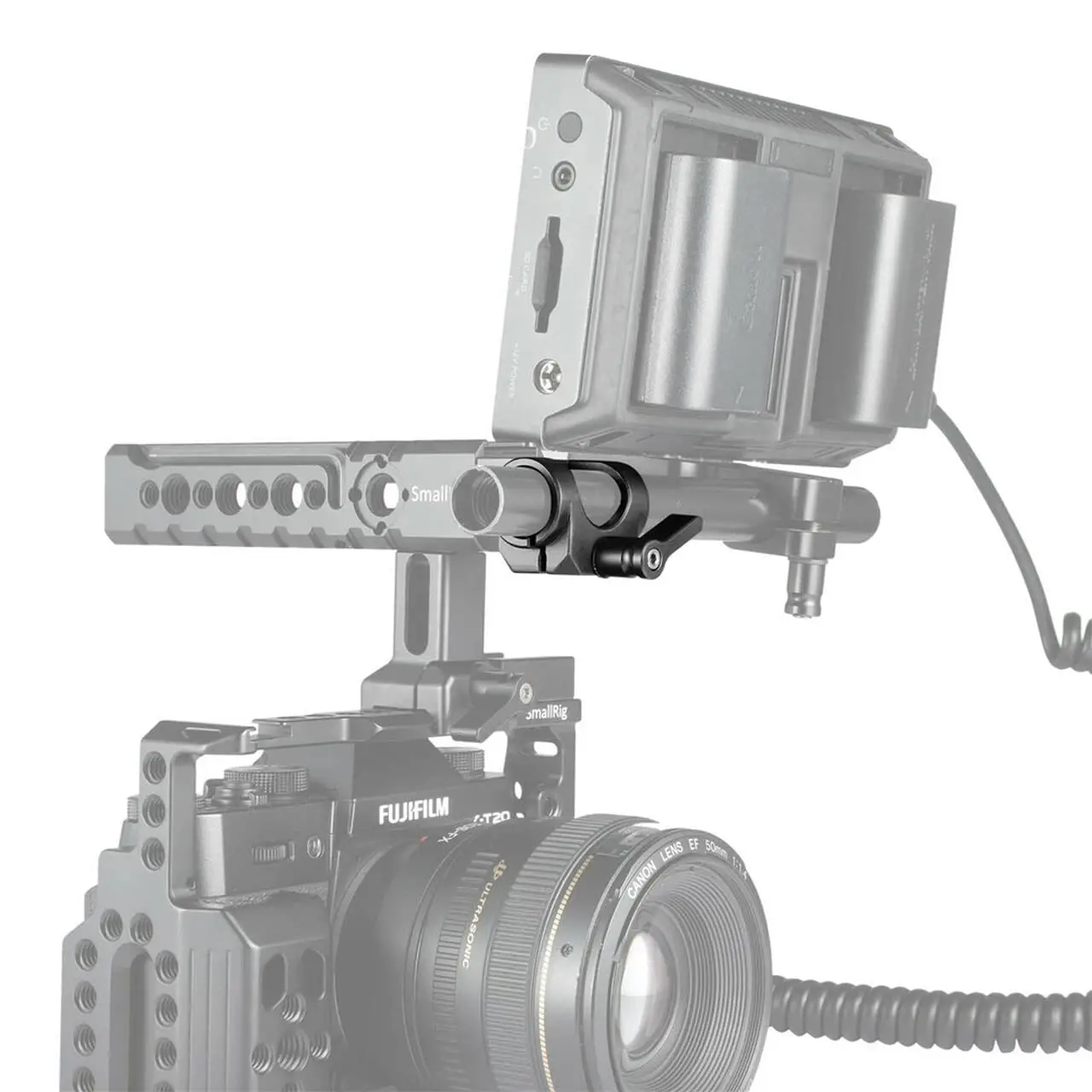 SmallRig 15 мм стержневой зажим для крепления на EVF 15 мм стержни для поддержки системы микрофона крепления ЖК-дисплея-1995