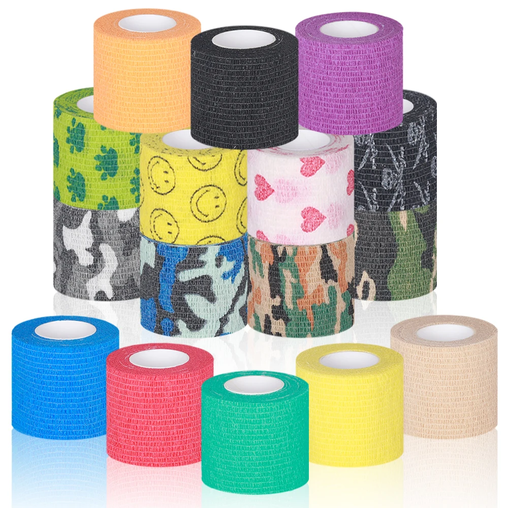 24/1PCS Self Adhesive Tattoo Grip Bandage Tattoo Grip Tape Cover Finger Wrist Protection Tools Waterproof Elastic Bandage