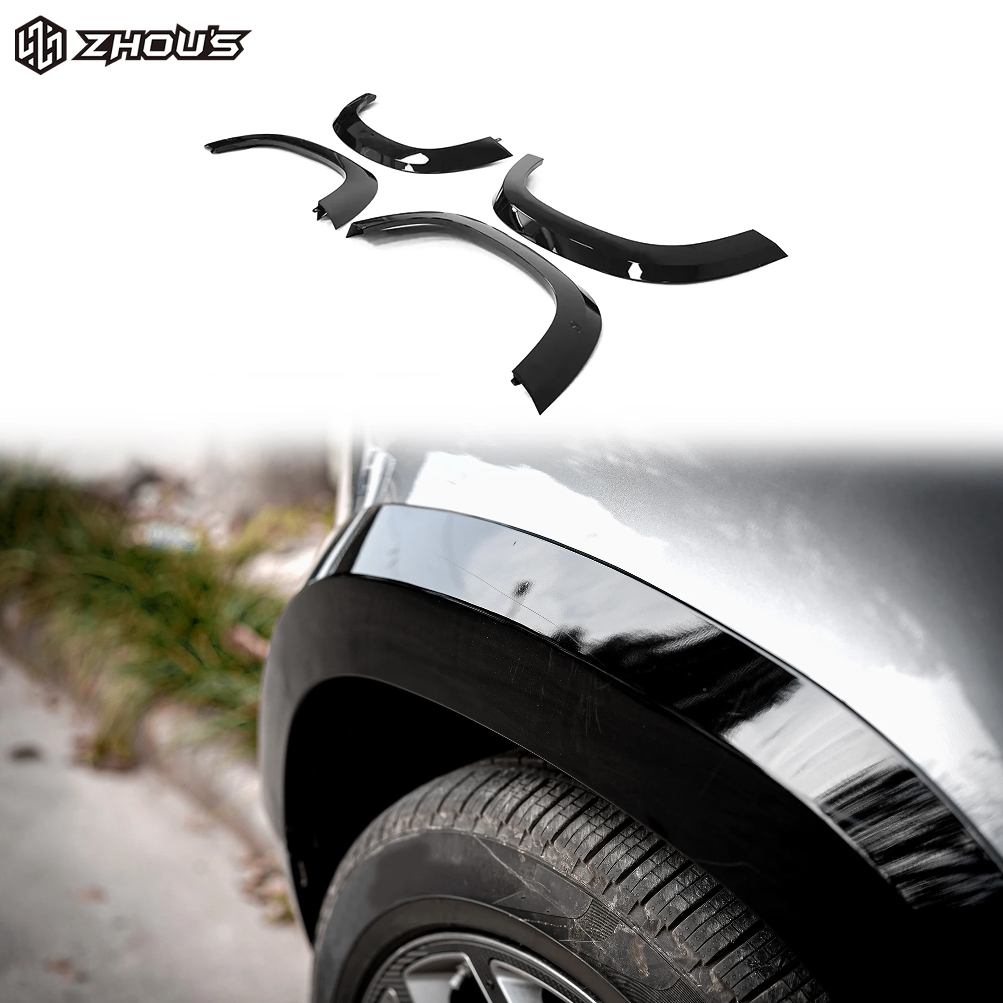 

Car Auto Accessories Carbon Fiber Fender Flares Universal Wheel Arches for Land Rover Defender 90 Wheel Arches