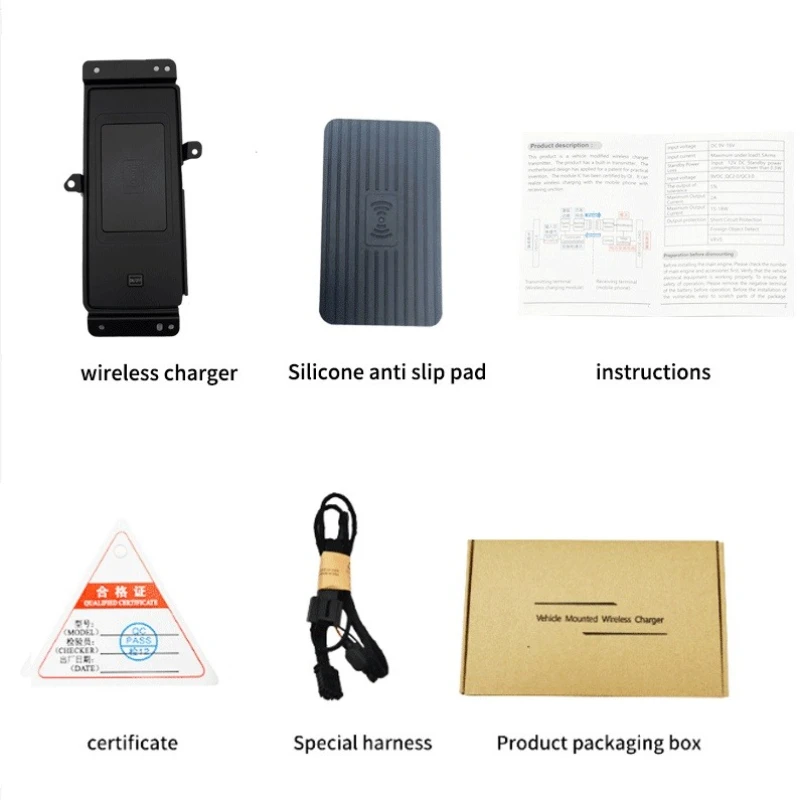 For JETOUR DASHING 1.6T 2023 LHD Car Wireless Onboard Car Charging Pad Anti-Slip Mobile Phone Fast Charger Car Accessories