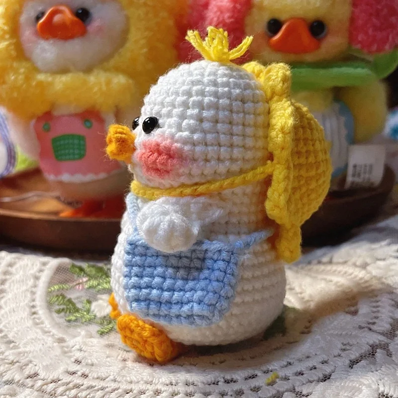 Kit de Materis para Tejer a Mano para Parejas, Kit de Ganchillo para Proyectos de Tiempo Libre con Muñeca Adorable, Caja d...