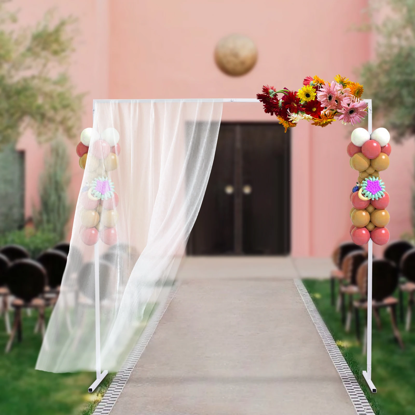 Hot Sale Wedding Arch Square Iron Balloon Frame Metal Wrought Flower Stand Rack Birthday Party Decoration Supplies