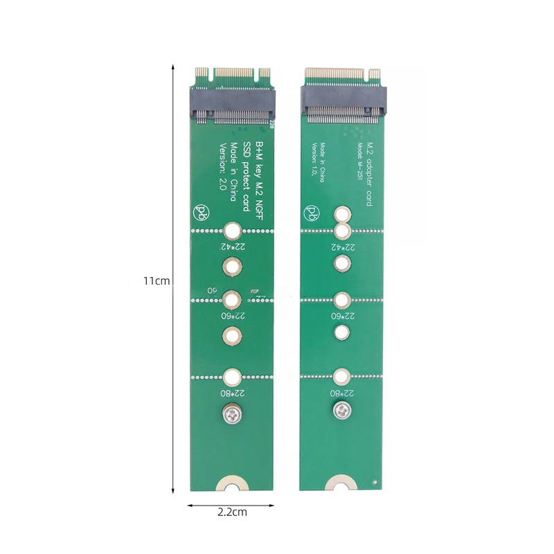 SATA M.2 NGFF NVME Extended SSD Hard Disc Adapter Card convertitore PCIE per PC Laptop Riser Board Support 2230 2242 2260 2280