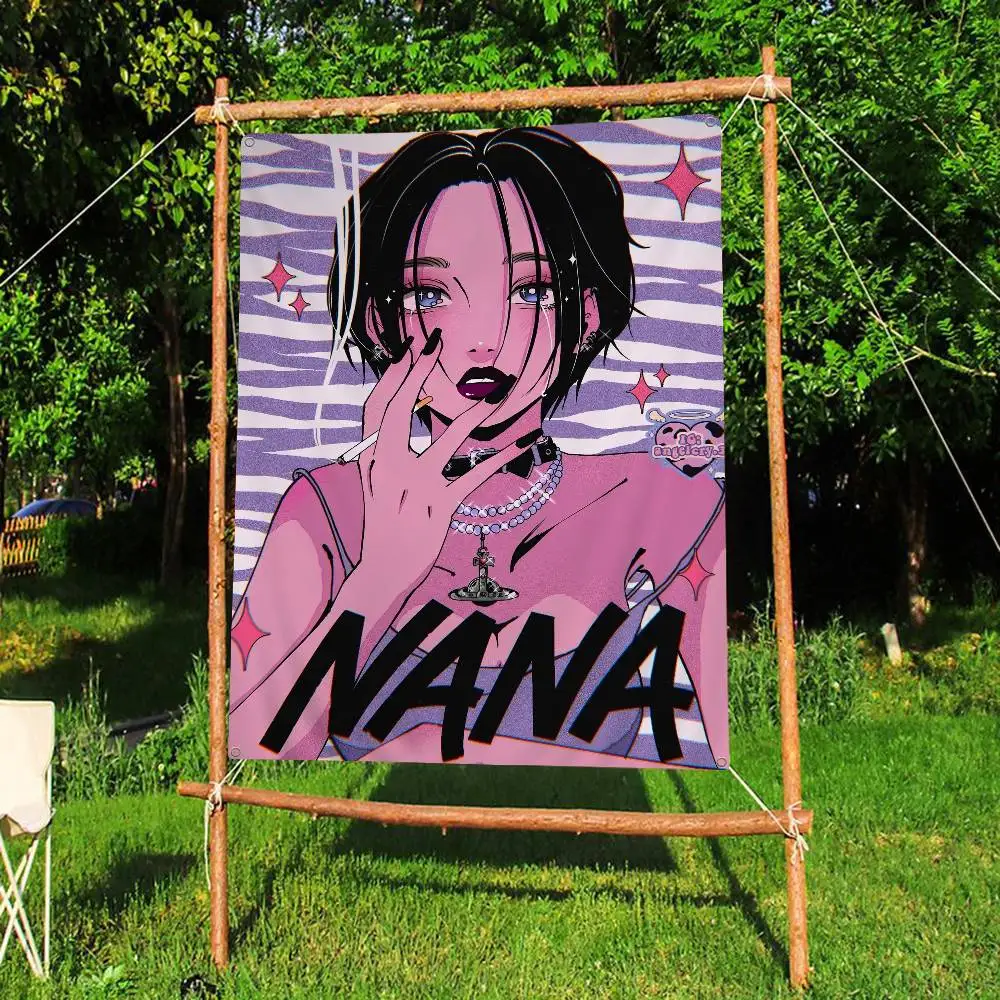 أنيمي N-NANA شوجو مانغا لتقوم بها بنفسك العلم لمجموعة الأسرة صور غرفة المعيشة ديكور المنزل النوم جدار ديكور فني راية