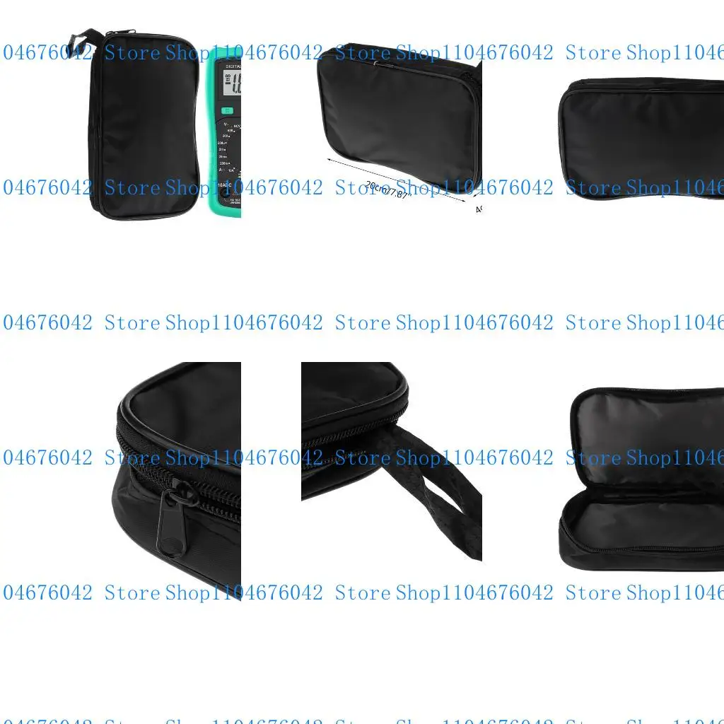 5Asd Durable multímetro Black Canvas Bag impermeable
