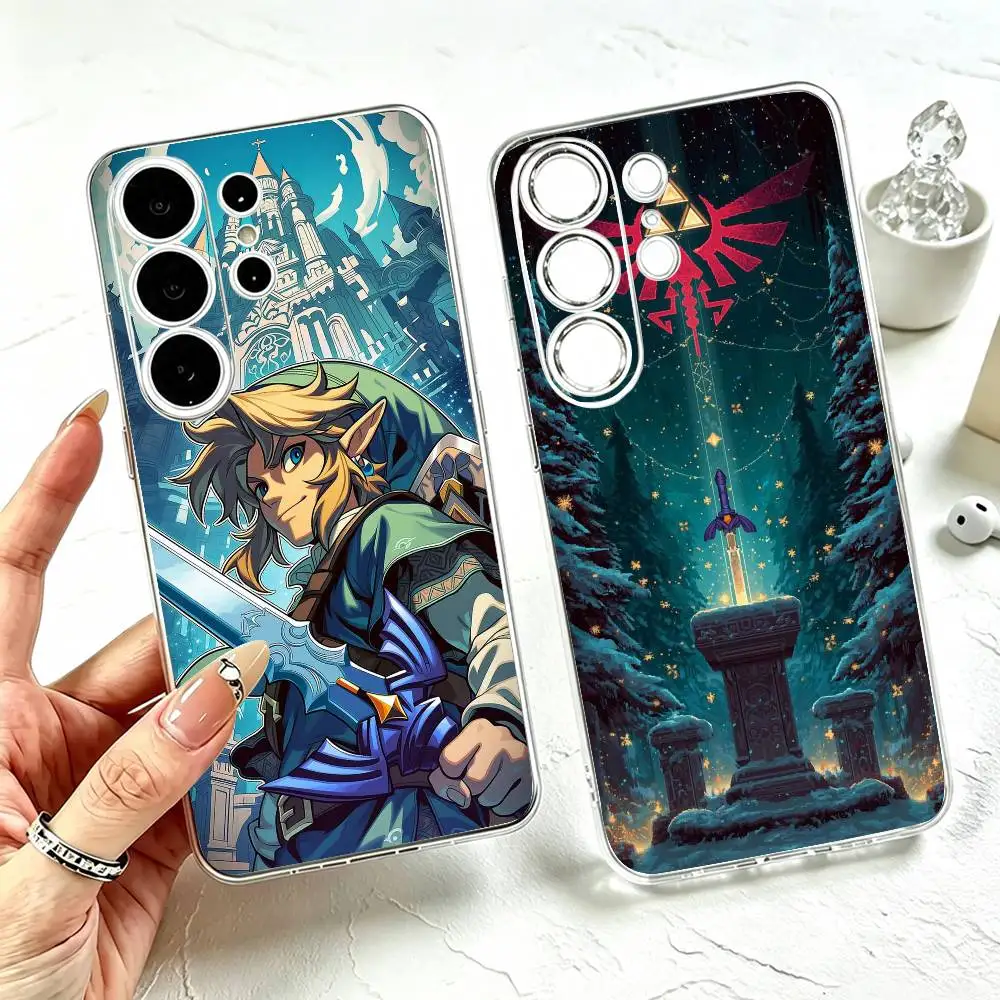 Game The Legend of Z-Zelda  Phone Case Transparent Silicone Soft For Samsung S25,S24,S21,S22,S23,S30,Ultra,S20,Plus,Fe
