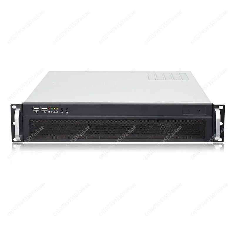 19 Inch 2U Rack Type 380 350mm Surveillance Video Computer Host Hard Disk MATX Main Board Industrial Control Chassis