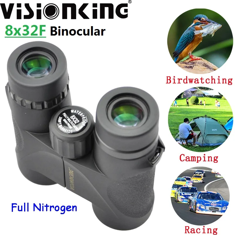 

Visionking Waterproof 8x32 Binoculars Super View Compact Roof Scope Professional FMC Long Range Birdwatching Camping Telescope