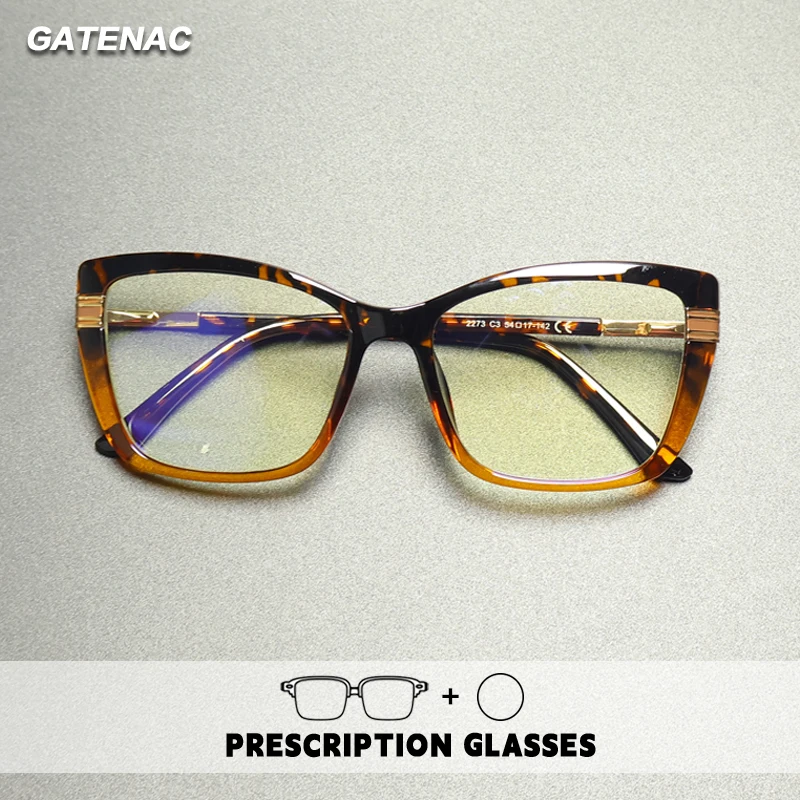 

Качественные очки для чтения, женские новые модные очки «кошачий глаз» с защитой от синего света, фотохромные прогрессивные очки для близорукости