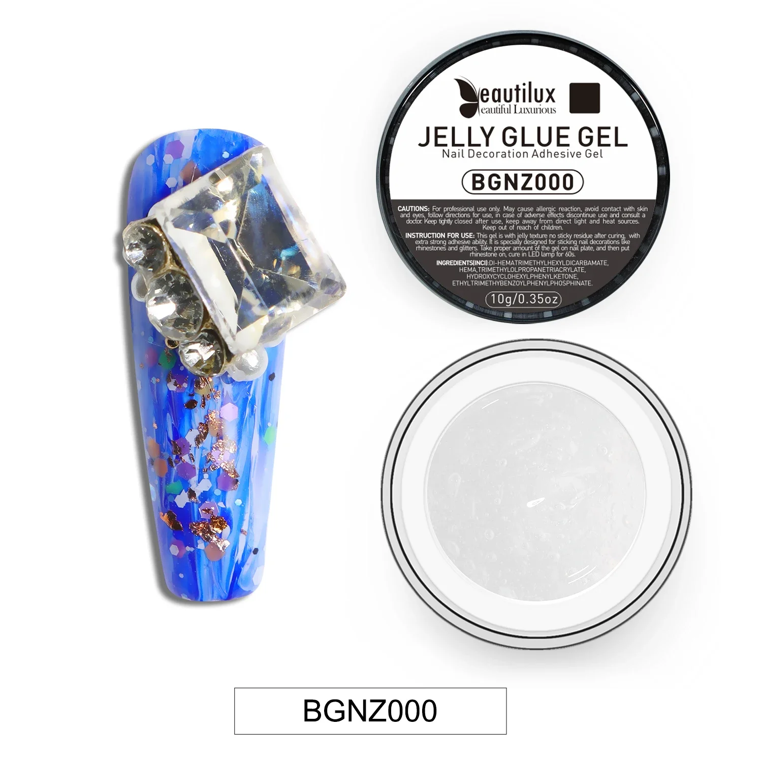 

Beautilux Jelly Glue Gel Adhesive Gel 10g