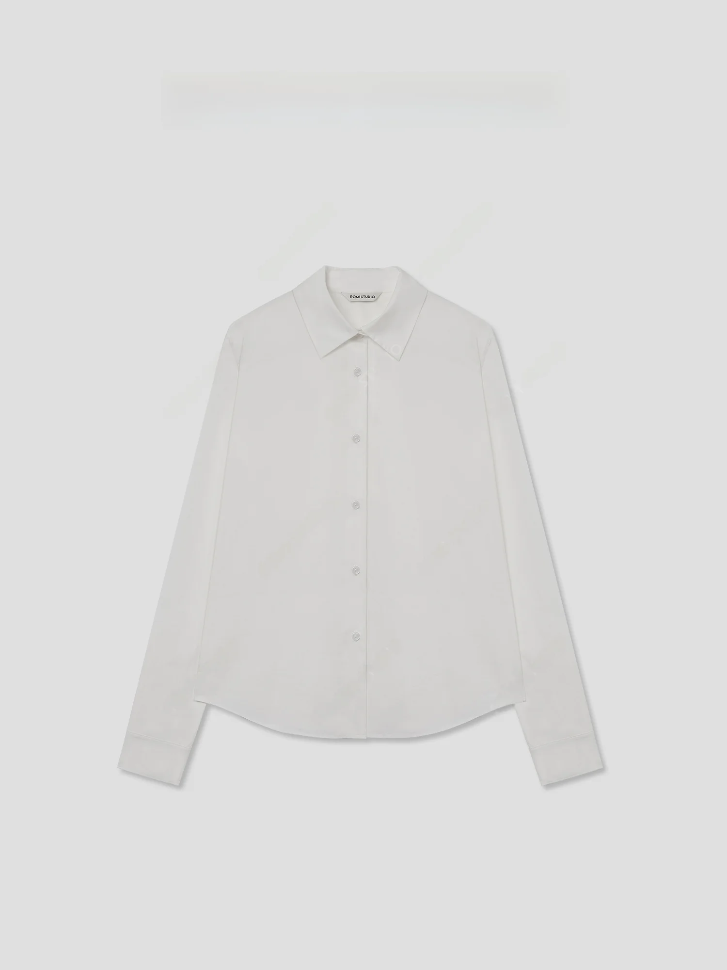 

Рубашка Romi Studio Casual Pure White матовая, свободного кроя, с длинным рукавом, на пуговицах, женская, премиум-класса, для повседневной носки