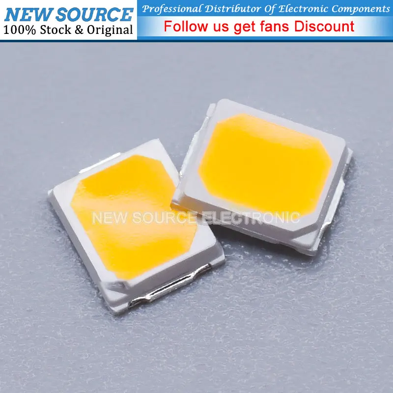 100pcs High Brightness SMD LED 2835 1W 0.5W 0.2W White 3V 6V 9V 18V 36V 150MA/100MA/30MA/60MA/80MA 6000-6500K High Power Light