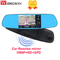 2024 Car dash Cam Recorder 3 in1 Rad Detector Reaview mirror GPS Navigation Andriod 5 Wifi FHD 1080P DVR Parking Video Recorder