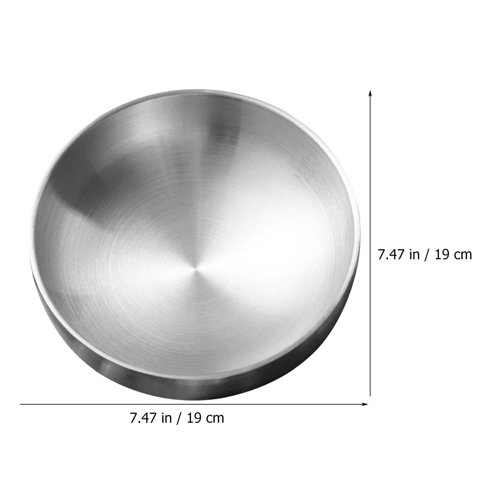 

Cold Noodle Bowl Metal Salad Serving Large for Kitchen Sides Bowls Stainless Steel