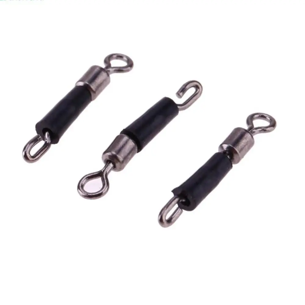 20Pcs/lot High Quality Tackle Accessories Fast Link New Rolling Connector Fishing Swivels Snap 8 Word Ring Line clip