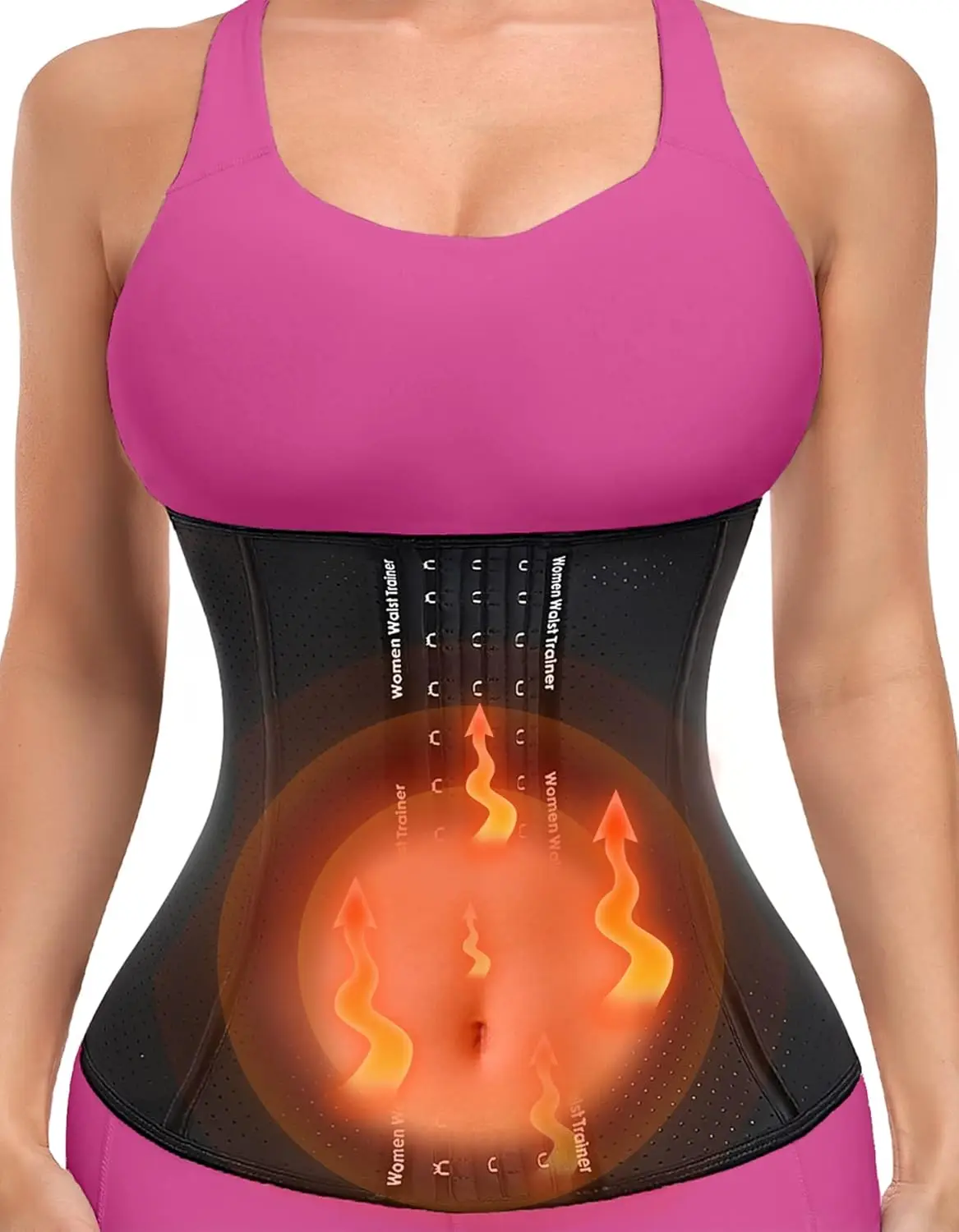 

Waist Trainer for Women, Zipper Corset Body Shaper for Tummy Control, Neoprene Cincher Sweat Sauna Vest Tank Top