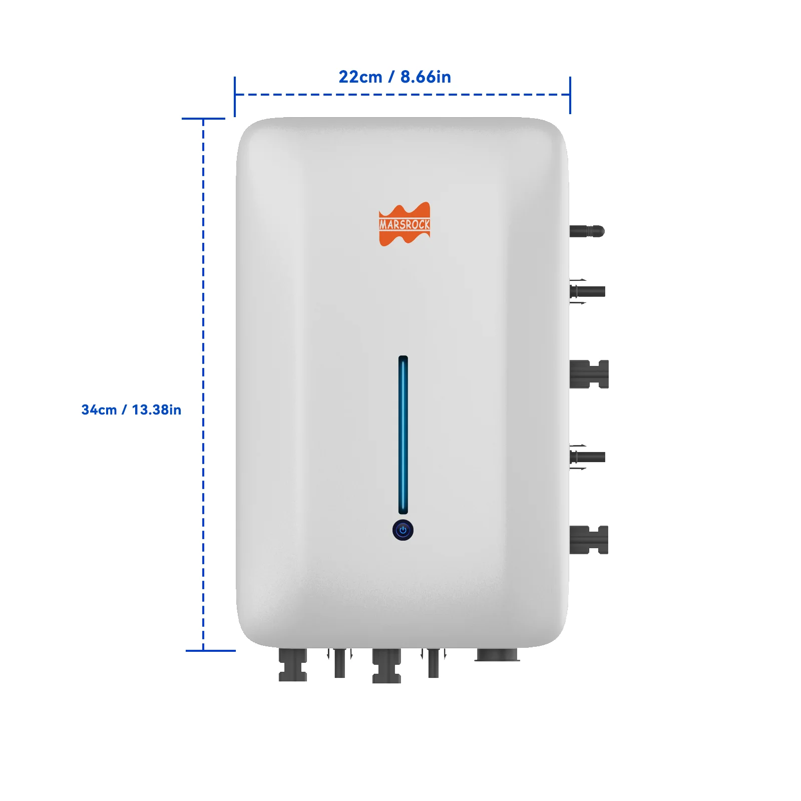 MPPT 1600W Solar Balcony Power Hub, 1600W Output MPPT Controller Wi-Fi APP Control IP65 for Home Energy Storage with Battery