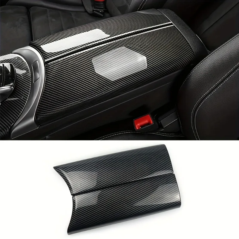 Cubierta Premium de la caja de la consola del reposabrazos del coche para mercedes-benz Clase C W205 GLC X253 2015-2021 C180 C200 C250 C300 GLC250 GLC300