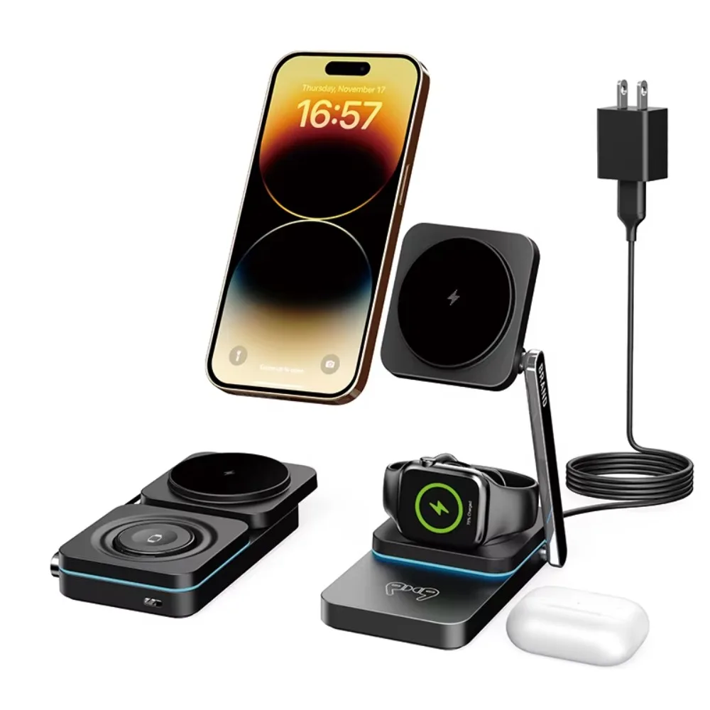 Top 20 Best Selling 2024 Portable Foldable 3in1 Three in One 3 in 1 Magnetic Wireless Charger