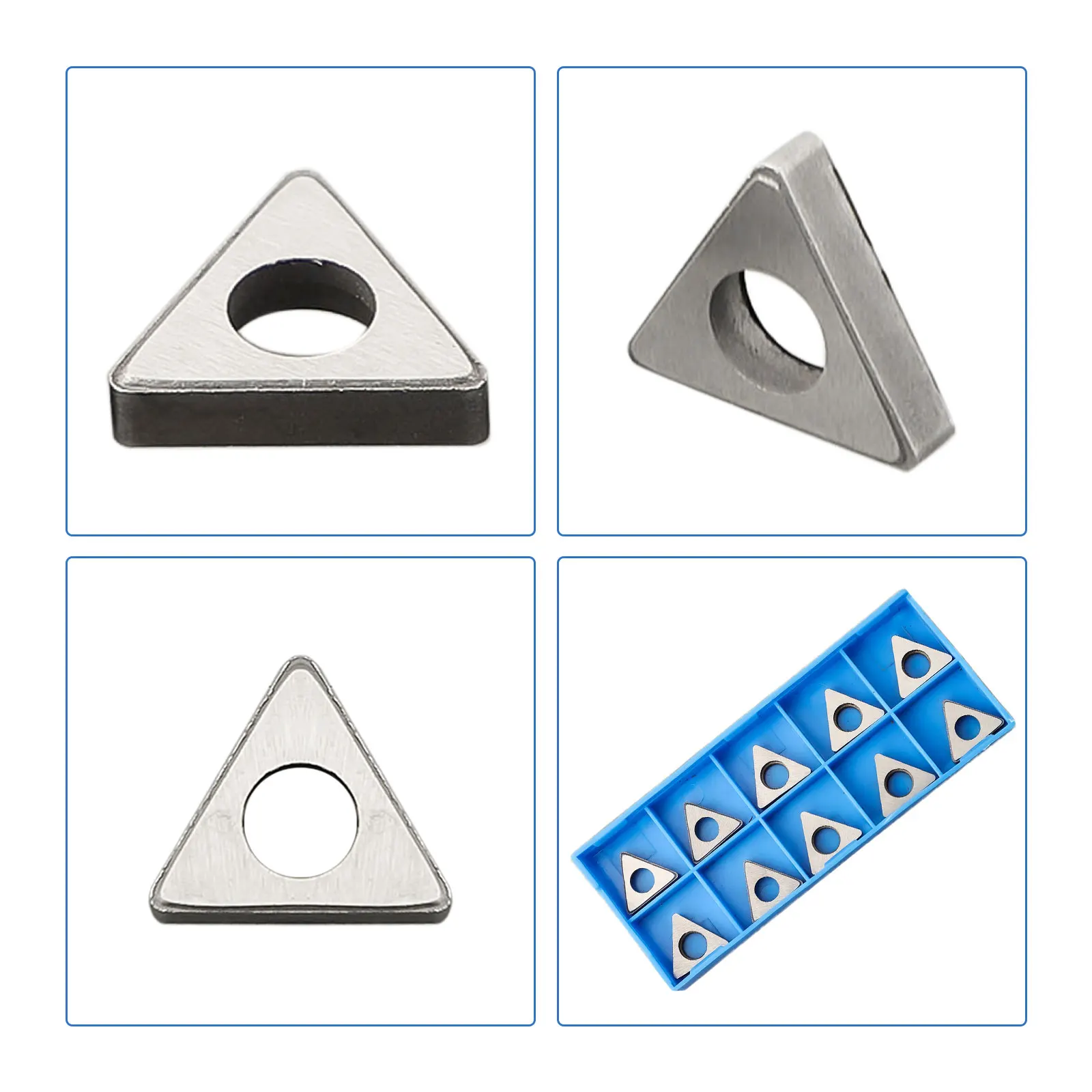 Set of 10 MT1603 CNC Turning Tool Holder Triangular Wedge Accessories for Precise Metalworking and Machining Tools