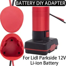 For Lidl Parkside 12V Li-ion battery DIY adapter self-transformed toy car, robot DIY power supply 14AWG wire gauge DIY adapter