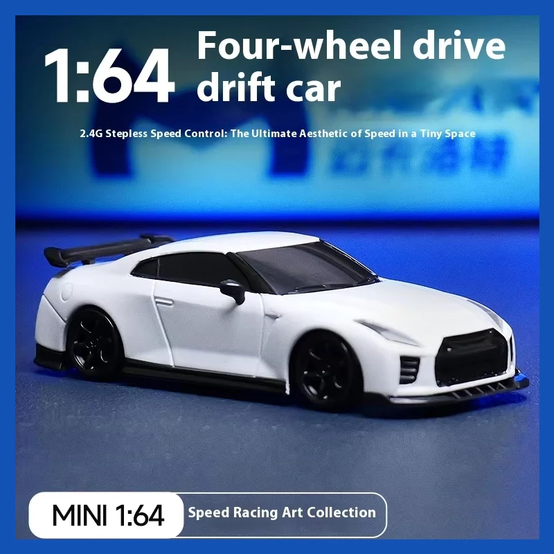 

Mcarro Mini 1/64 RC Car Remote Control Drift Vehicle 2.4G Infinitely Variable Speed Four-Wheel Drive Simulation Desktop Toy