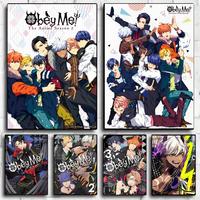 Game O-Obey Me Poster Stickers HD Waterproof Painting Wall Art for Bedroom Living Room Home Decor Decoration Gift