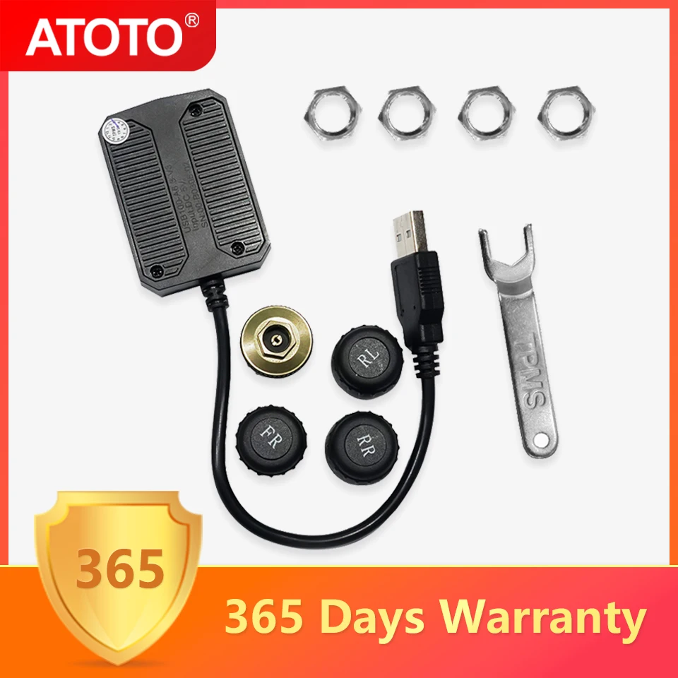 

ATOTO USB TPMS Tire Pressure Monitoring Sensors System AE-AC-UTP1 specified for ATOTO A6/S8 Android Car Stereo models