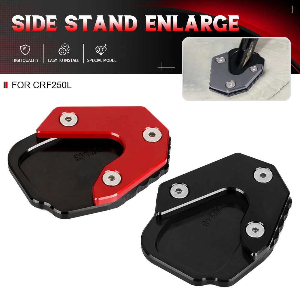 

For HONDA CRF250L 2013 2014 2015 2016 Motorcycle CNC Accessories Kickstand Foot Side Stand Motorbike Extension Pad Support Plate