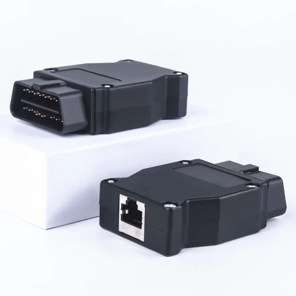 أحدث محول obd obdii 16 دبوس لسيارات BMW ENET إيثرنت إلى obd2 16Pin موصل التوصيل لواجهة سيارات BMW لكابل BMW obd2