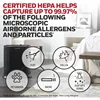 Honeywell AllergenPlus HEPA 공기 청정기, 넓은 공간을 위한 공기 중 알레르기 유발 물질 감소제, 연기, 산불 연기, 꽃가루 감소, HPA200 4