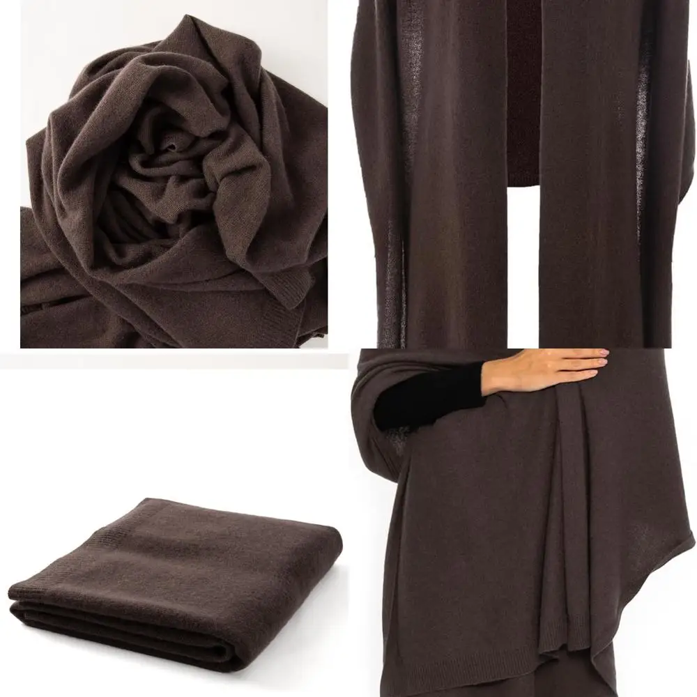 

Роскошная кашемировая шаль из пашмины большого размера, однотонная, ультрамягкая женская палантин с подарочной коробкой