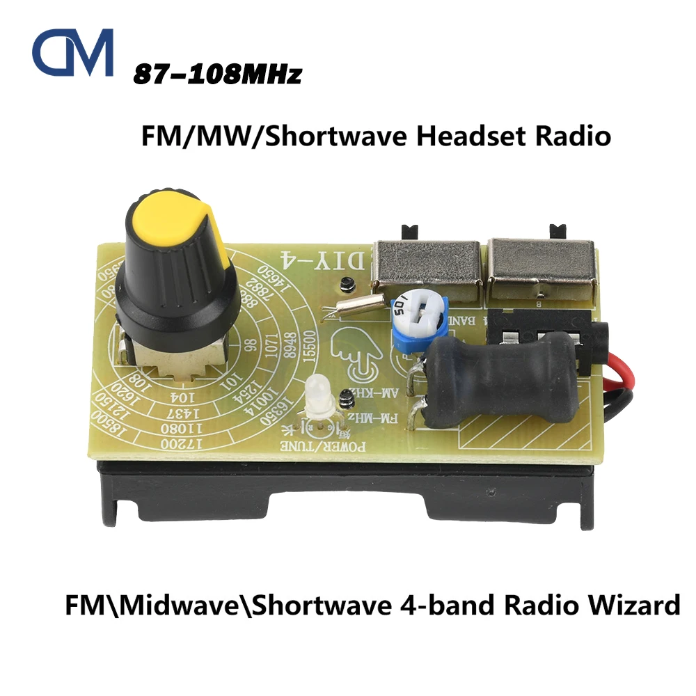 87–108 MHz FM/MW/SW Multiband-Kurzwellen-FM-Kopfhörer-Funkmodul, DIY-Modul, fertiges Produkt ohne Batterie