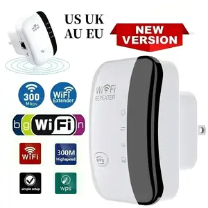 مكرر WiFi لاسلكي لجهاز التوجيه المنزلي ، محسن الشبكة الممتد ، الاتحاد الأوروبي والولايات المتحدة ، النطاق 300 متر أعلى 12 مبيعات مكرر إشارة wifi meo - No4