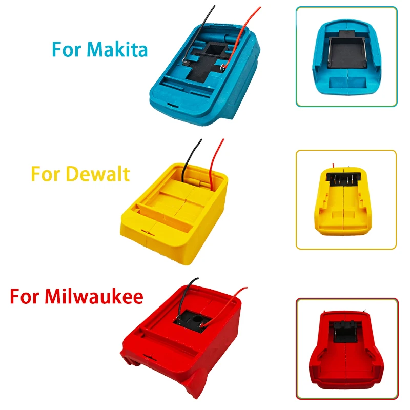 

Lithium Battery Adapter Converter for Makita/DeWalt/Milwaukee 18-21V Li-ion Battery Holder Connector Base Power Tool Accessories