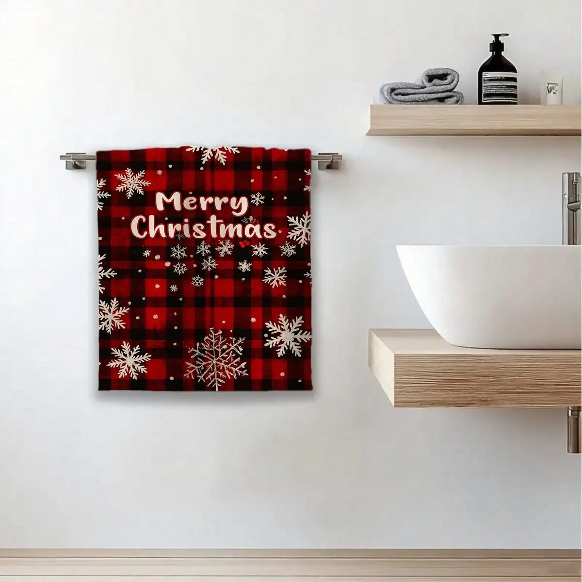 2pcOf 2 Festive Christmas-Themed Plaid Design Cartoon Kitchen Towels.Measuring 16X24 Inches, These Reusable Dish Towels Are Machine Washable.Ideal For Decorating Kitchens And Bathrooms, They Are Soft And Gentle.Great For Summer Gifting.Wishing You A